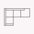 Sofá rinconera 4 plazas con lateral derecho abierto