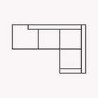 Sofá rinconera 4 plazas con lateral izquierdo abierto