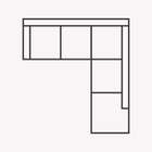 Sofá rinconera izquierda 5 plazas con lateral derecho abierto