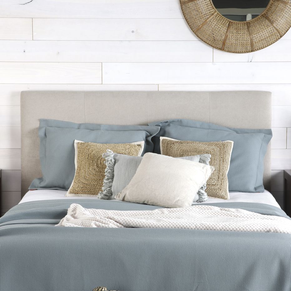 Maira cabecero tapizado basic azul aguamarina para cama de 150 y 160