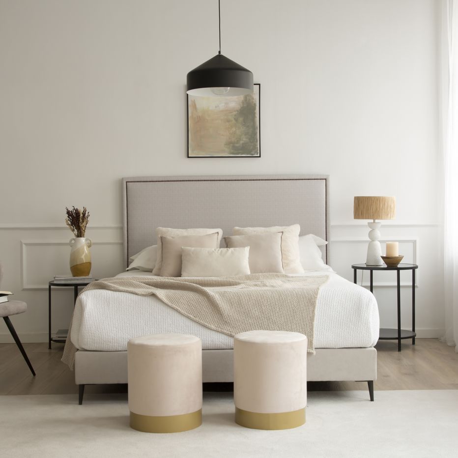 Nayra base de cama tapizada 150x190
