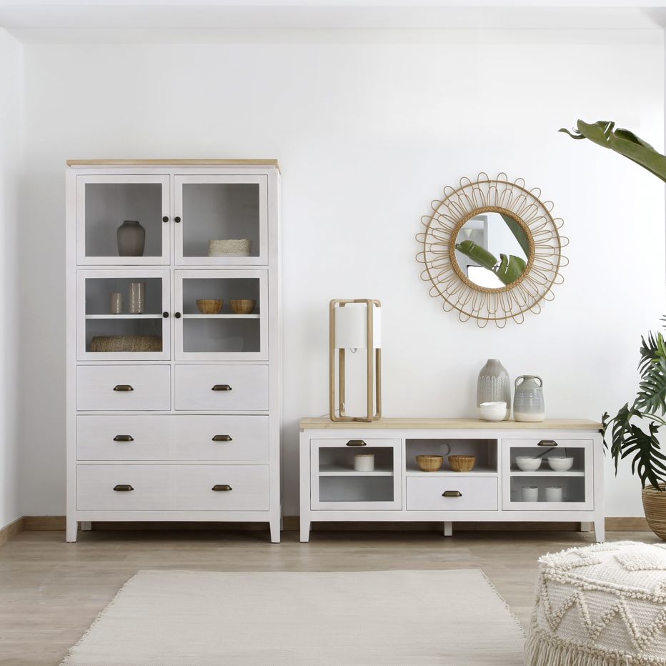 Avelin mueble blanco y natural | Banak
