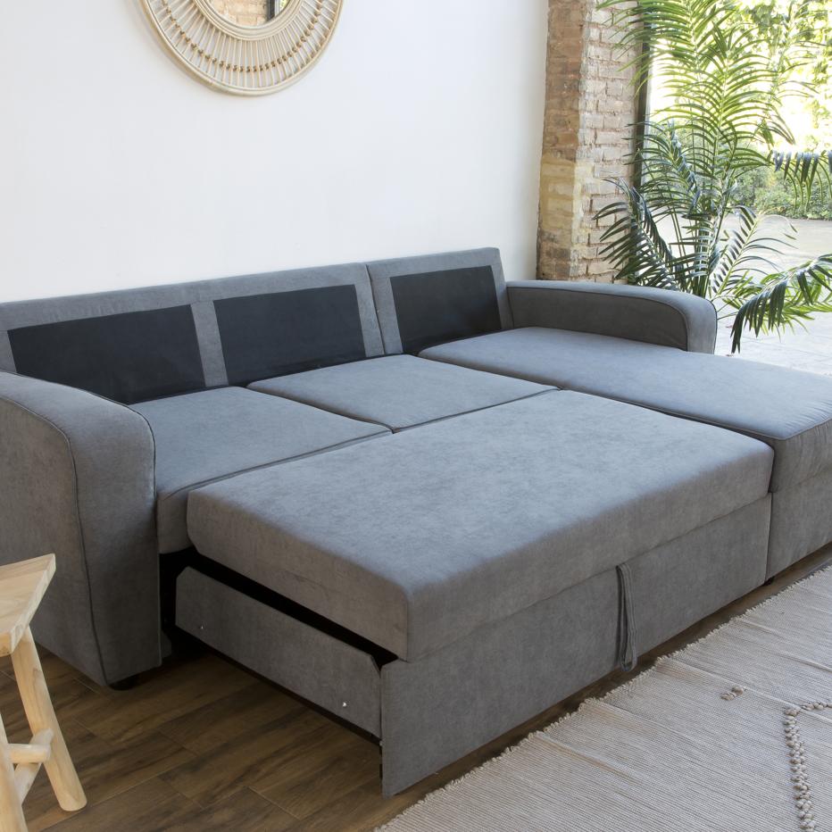 Kubor sofá cama reversível cinza | Banak