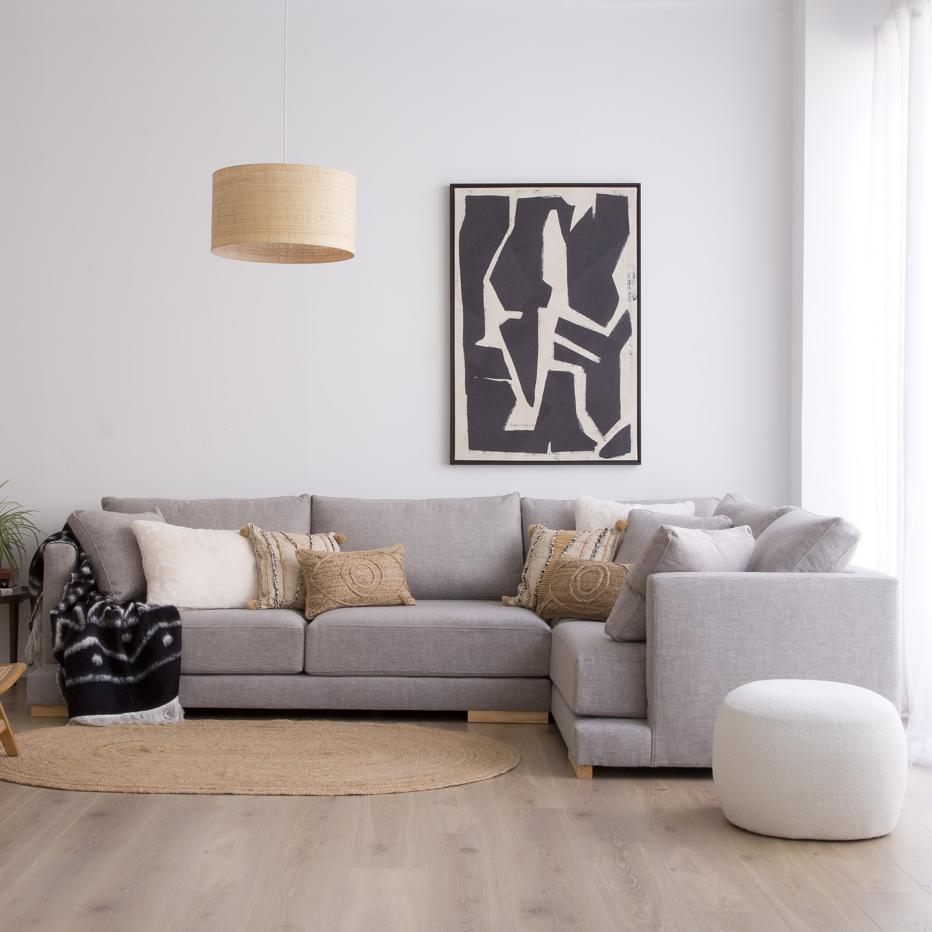 VIMLE funda para sofá 4 plazas esquina, con reposabrazos anchos/Gunnared  beige - IKEA