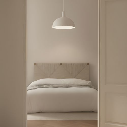 Agade cabecero madera maciza de mango y cuerda para cama de 150 y 160