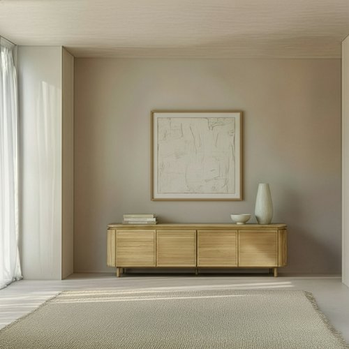 Bali mueble tv de madera maciza de mango