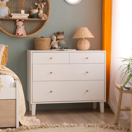 Ceilan white chest of drawers