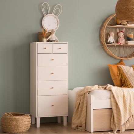 Ceilan white chest of drawers