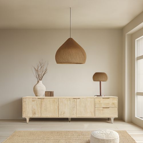 Dakar mueble tv de madera maciza de mango