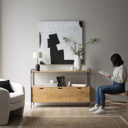 Eifel credenza in legno di mango e metallo