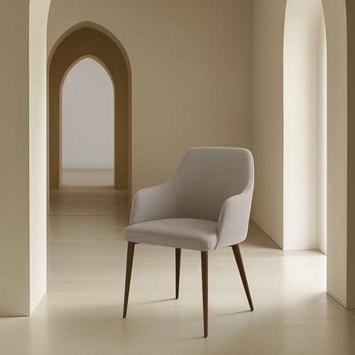 Rume silla tapizada beige