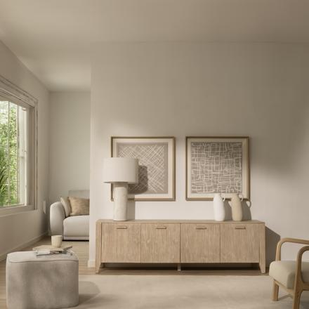 Gautier mueble tv de madera maciza de araucaria