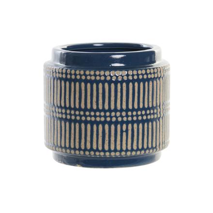 Kuba vaso in ceramica blu navy