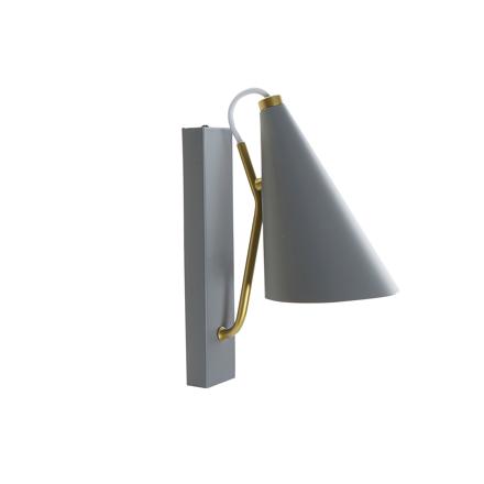 Gagnez lampe de table en métal gris clair