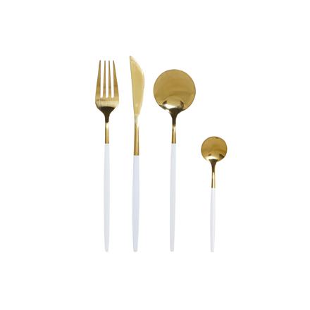 Maso golden  stainless  16 cutlery set