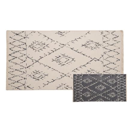 Baca tappeto rettangolare reversibile per salotto in cotone