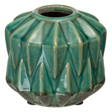 Nele vaso blu intenso in ceramica