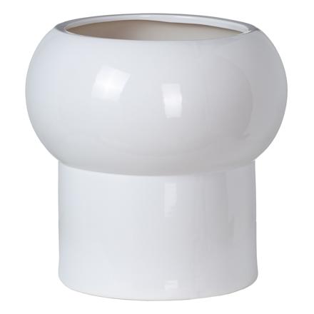 Cafa white ceramic flower pot