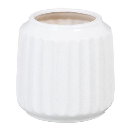 Bera jarrón de cerámica blanco
