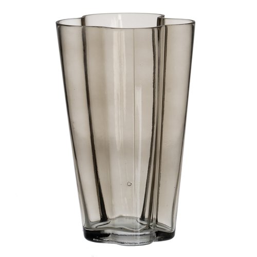 Graue glasvase