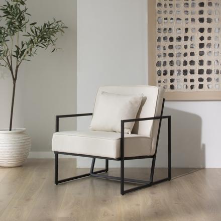 Murano fauteuil tapissé beige