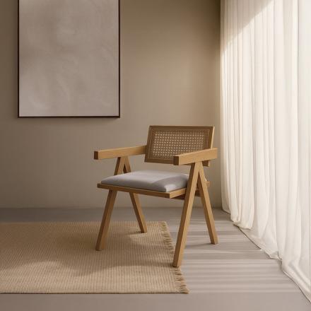 Dong silla de madera maciza de hevea
