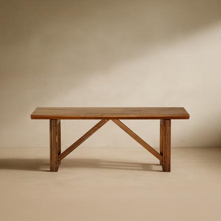 Kilim mesa de jantar retangular de madeira maciça de araucária