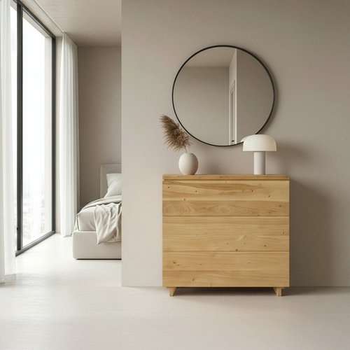 Livenza cómoda de madera maciza de acacia