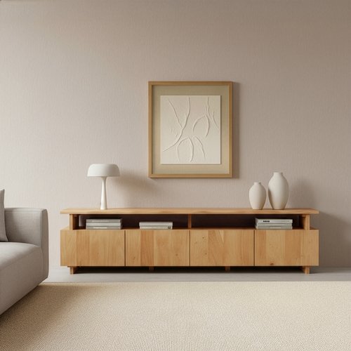 Livenza mueble tv de madera maciza de acacia