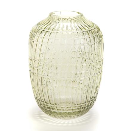 Kuka vase en verre vert h20