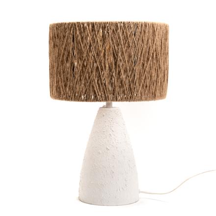 Donak lampe de table en corde et métal