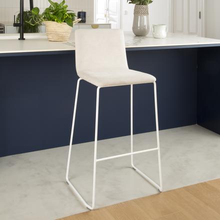 Blues  white bar stool