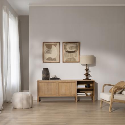 Olivia mueble tv de madera maciza de araucaria