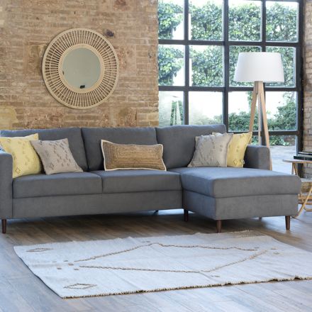 Vinson reversible grey sofa