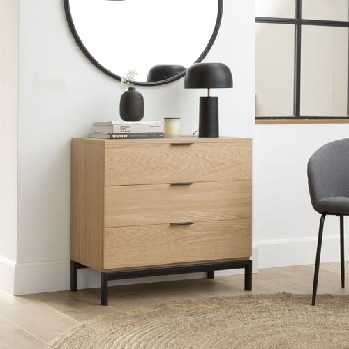 Coimbra kommode aus holz und metall