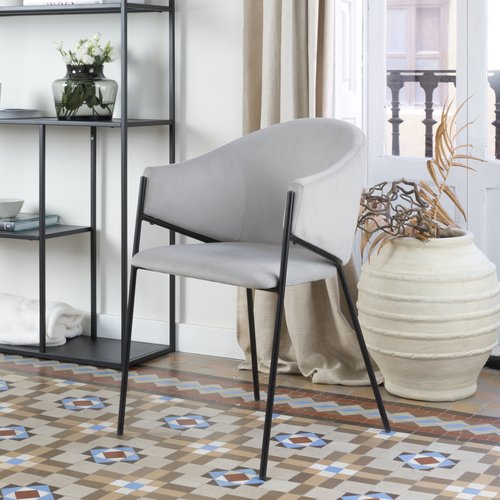 Coco stuhl grau