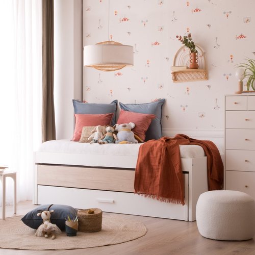 Teo bett mit ausziehbett und schublade