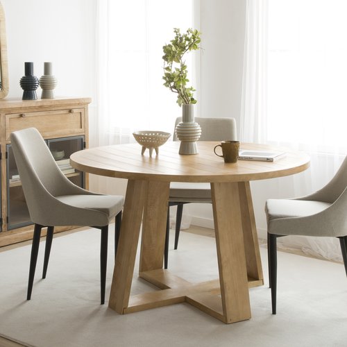 Amaia mesa comedor 130d r edonda de madera