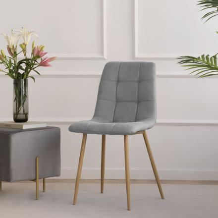 Basilea grey upholstered chair
