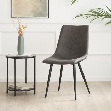 Belmont upholstered chair grey