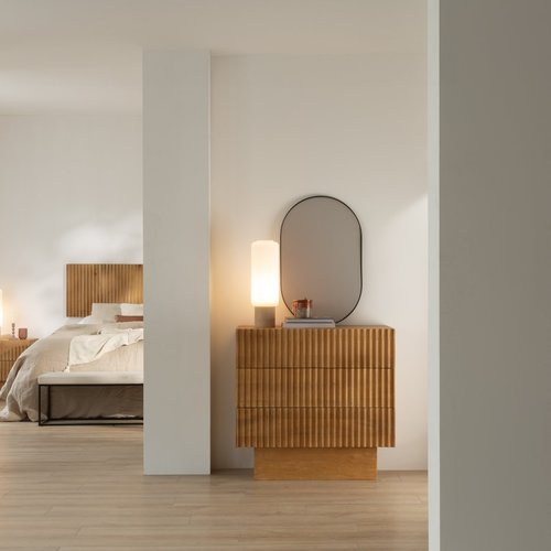 Nolan cómoda de madera maciza de mango