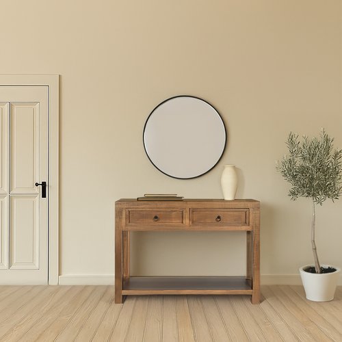 Tiber mueble recibidor de madera maciza de araucaria