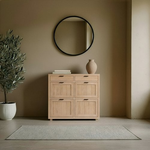 Turin zapatero estrecho de madera de acacia